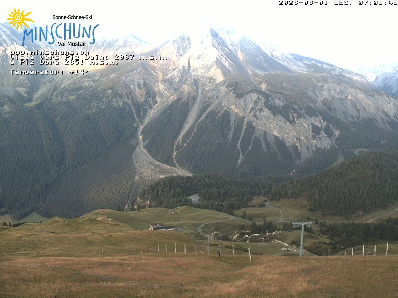 Archiv Foto Webcam Minschuns / Val Müstair