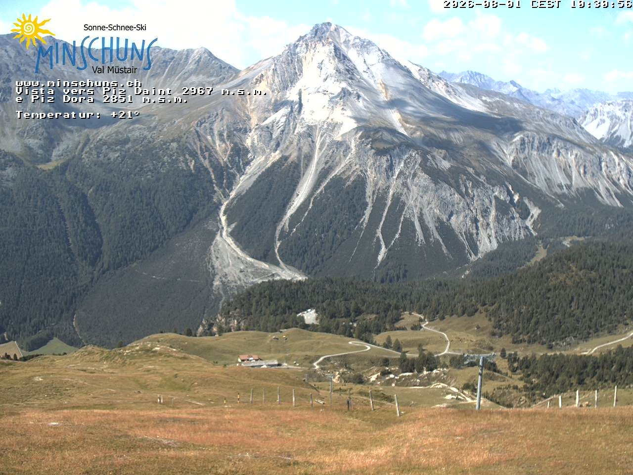 Archiv Foto Webcam Minschuns / Val Müstair