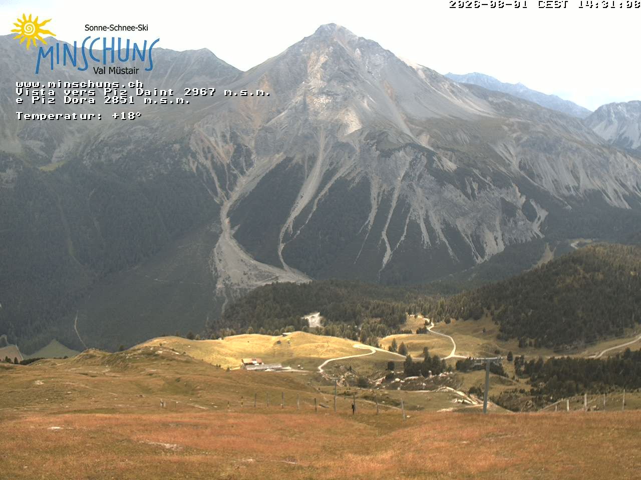 Archiv Foto Webcam Minschuns / Val Müstair