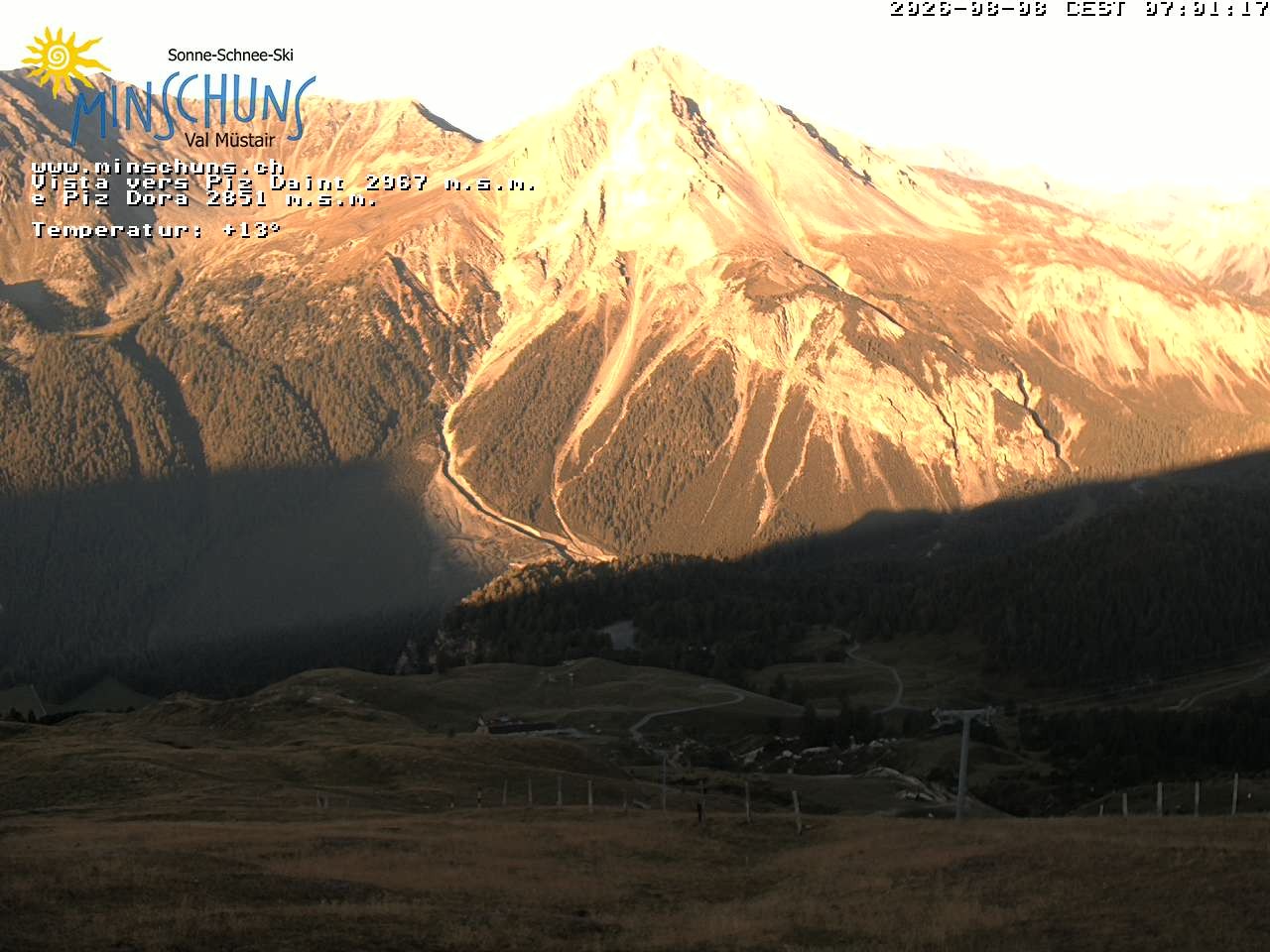 Archiv Foto Webcam Minschuns / Val Müstair