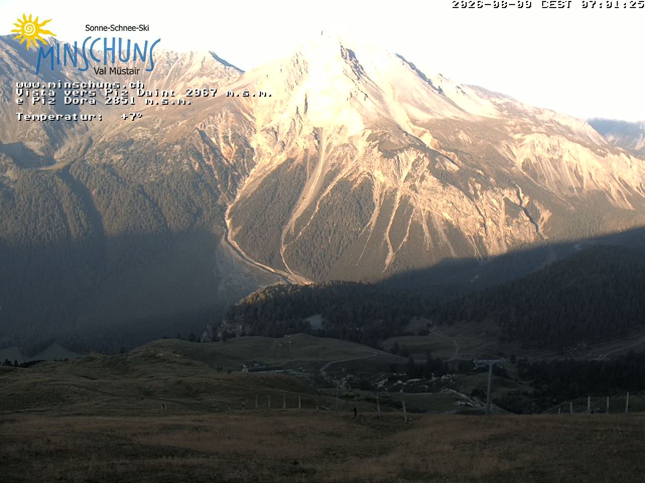 Archiv Foto Webcam Minschuns / Val Müstair
