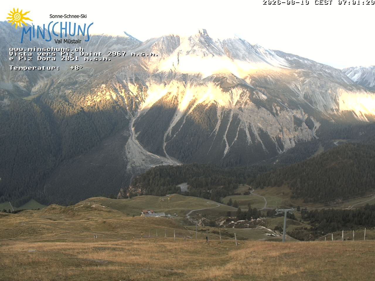 Archiv Foto Webcam Minschuns / Val Müstair