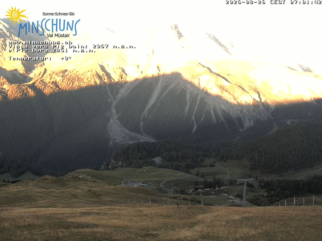 Archiv Foto Webcam Minschuns / Val Müstair
