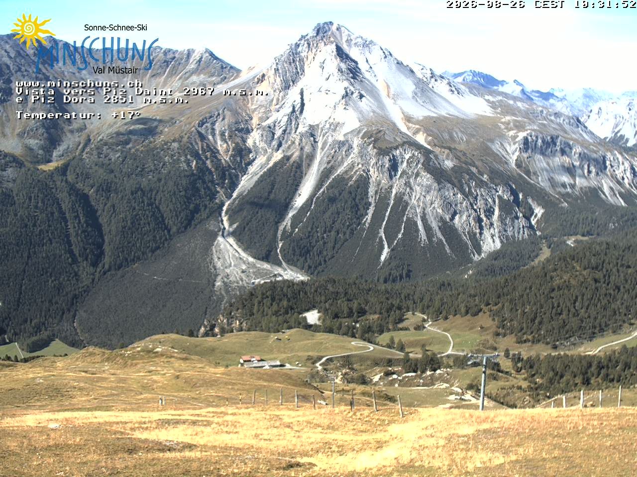 Archiv Foto Webcam Minschuns / Val Müstair