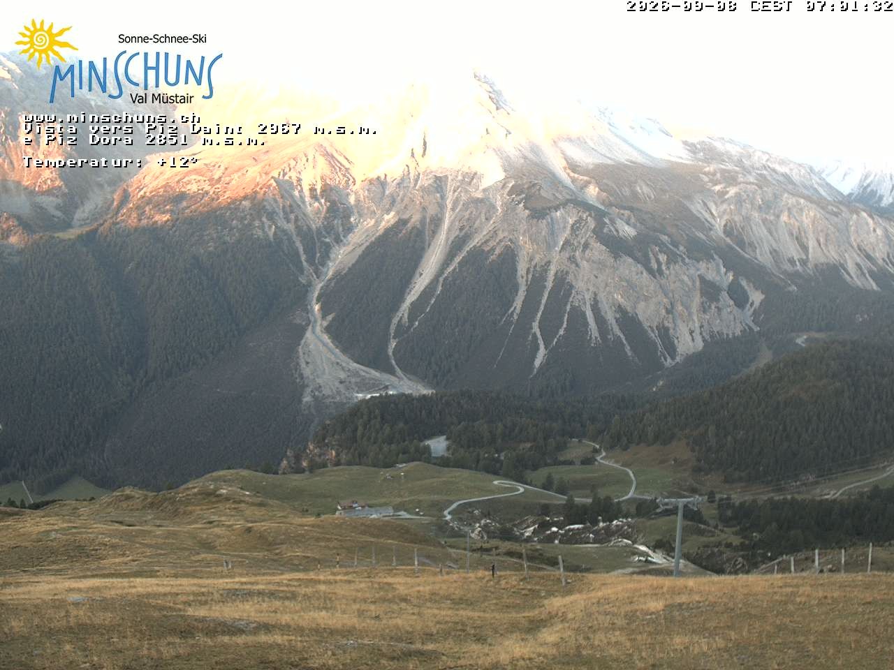 Archiv Foto Webcam Minschuns / Val Müstair