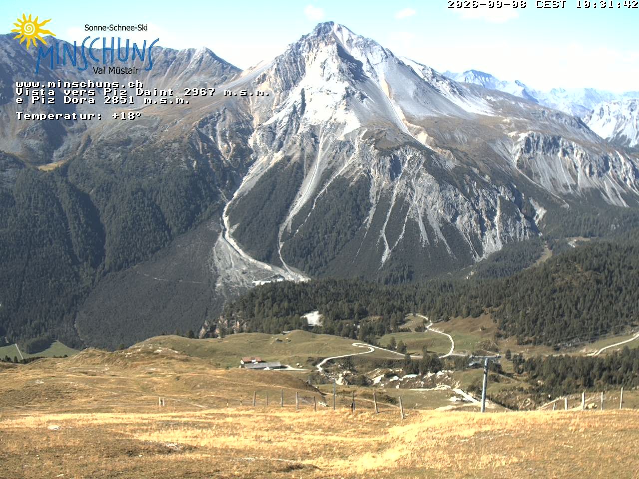 Archiv Foto Webcam Minschuns / Val Müstair
