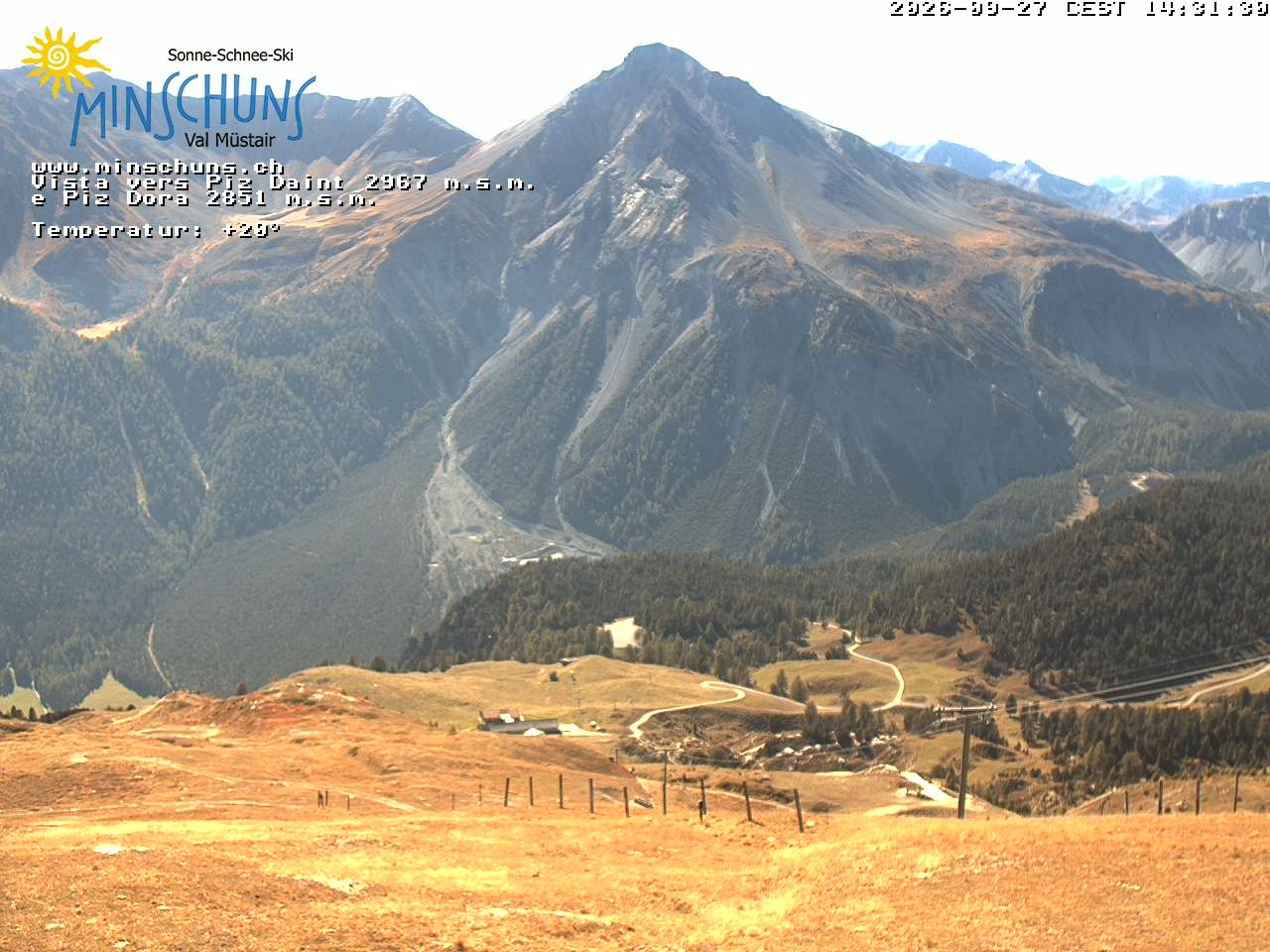 Archiv Foto Webcam Minschuns / Val Müstair