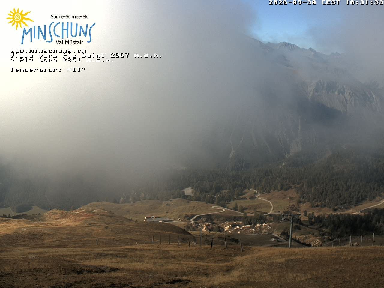 Archived image Webcam Minschuns / Val Müstair