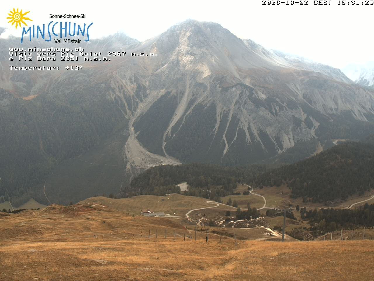 Archived image Webcam Minschuns / Val Müstair