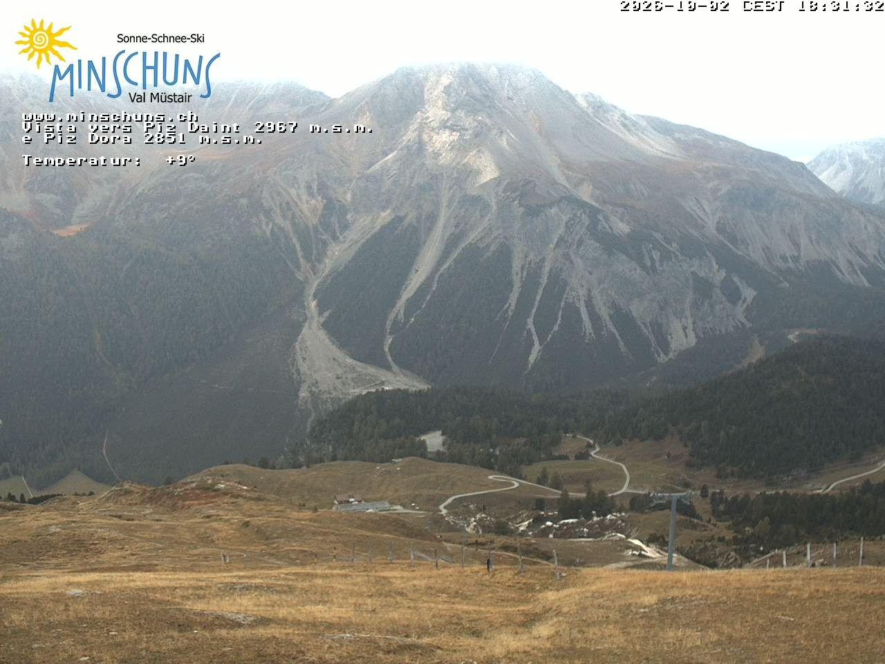 Archived image Webcam Minschuns / Val Müstair