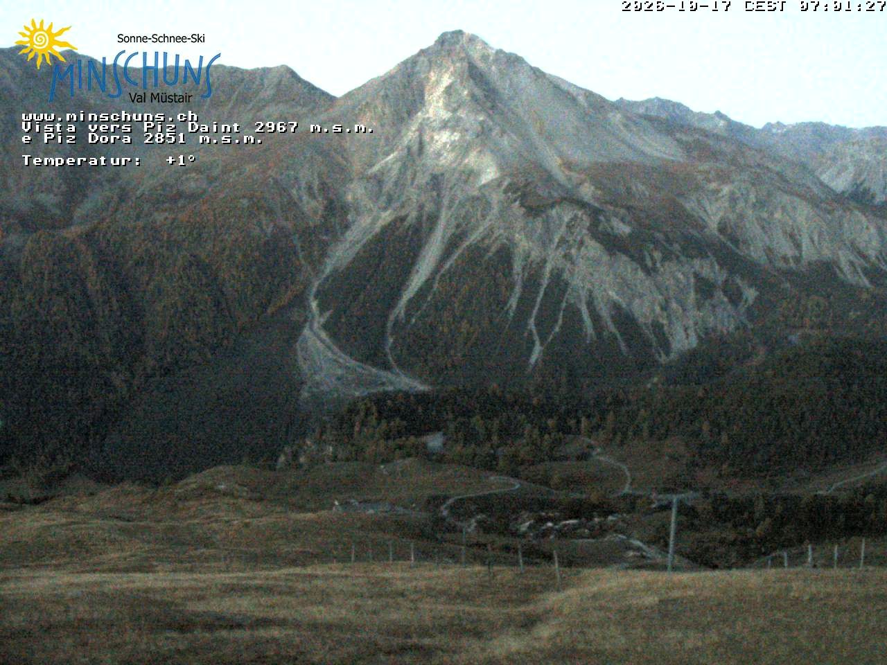 Archiv Foto Webcam Minschuns / Val Müstair