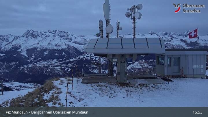 Archiv Foto Webcam Piz Mundaun, Obersaxen Val Lumnezia