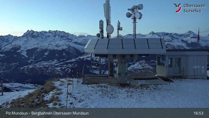 Archiv Foto Webcam Piz Mundaun, Obersaxen Val Lumnezia