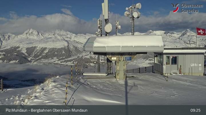 Archiv Foto Webcam Piz Mundaun, Obersaxen Val Lumnezia