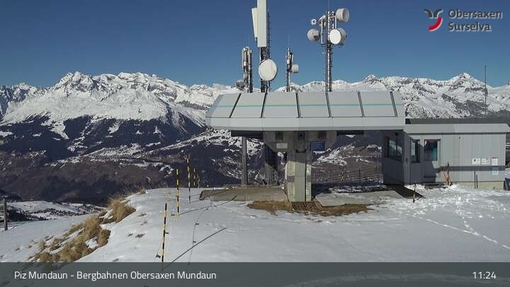 Archiv Foto Webcam Piz Mundaun, Obersaxen Val Lumnezia