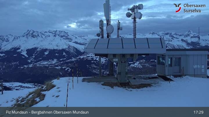 Archiv Foto Webcam Piz Mundaun, Obersaxen Val Lumnezia