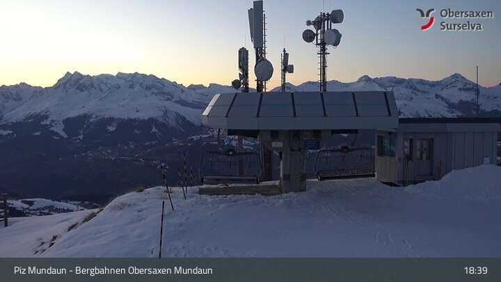 Archiv Foto Webcam Piz Mundaun, Obersaxen Val Lumnezia