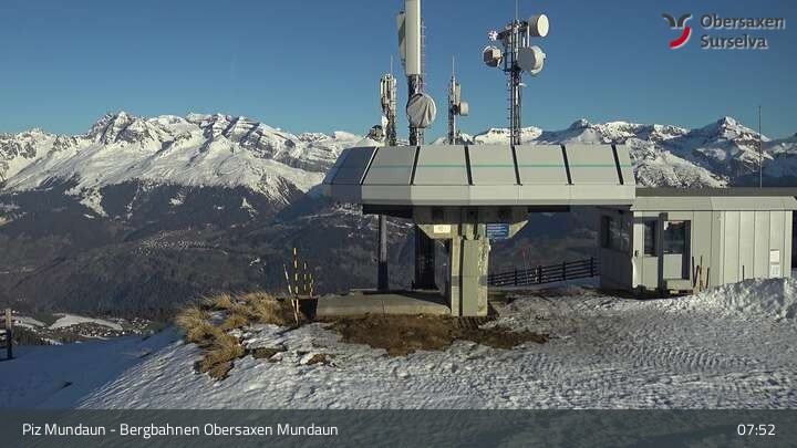 Archiv Foto Webcam Piz Mundaun, Obersaxen Val Lumnezia