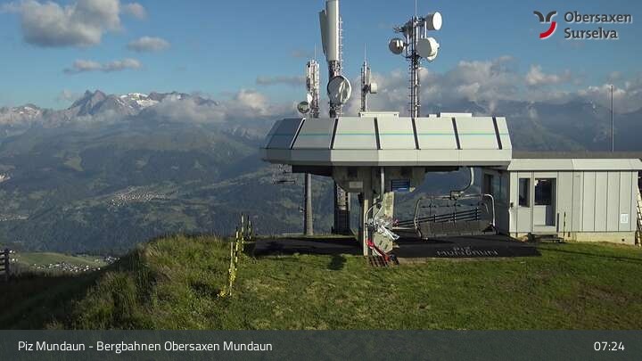 Archiv Foto Webcam Piz Mundaun, Obersaxen Val Lumnezia