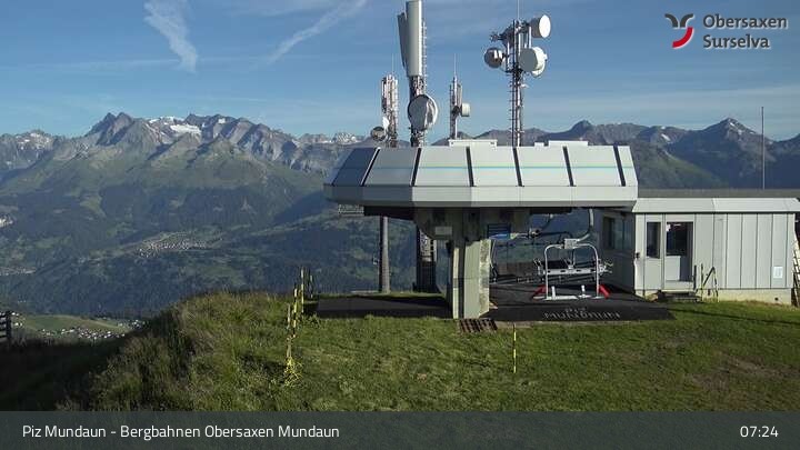 Archiv Foto Webcam Piz Mundaun, Obersaxen Val Lumnezia