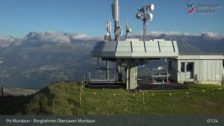 Archiv Foto Webcam Piz Mundaun, Obersaxen Val Lumnezia