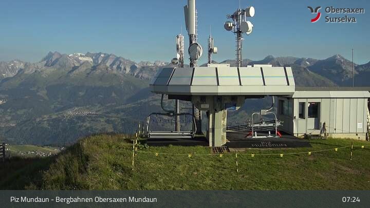 Archiv Foto Webcam Piz Mundaun, Obersaxen Val Lumnezia