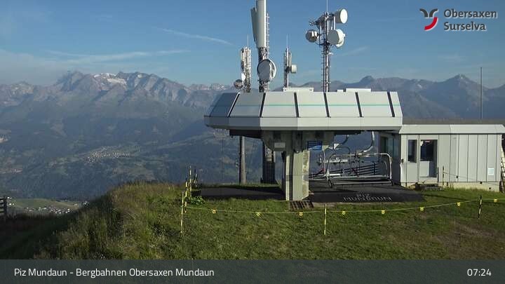 Archiv Foto Webcam Piz Mundaun, Obersaxen Val Lumnezia