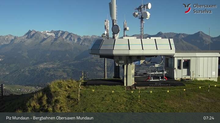 Archiv Foto Webcam Piz Mundaun, Obersaxen Val Lumnezia