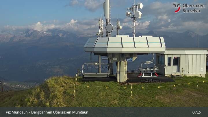 Archiv Foto Webcam Piz Mundaun, Obersaxen Val Lumnezia