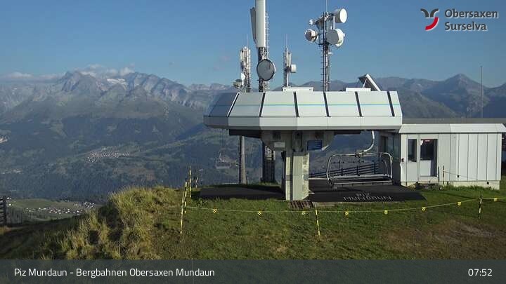 Archiv Foto Webcam Piz Mundaun, Obersaxen Val Lumnezia
