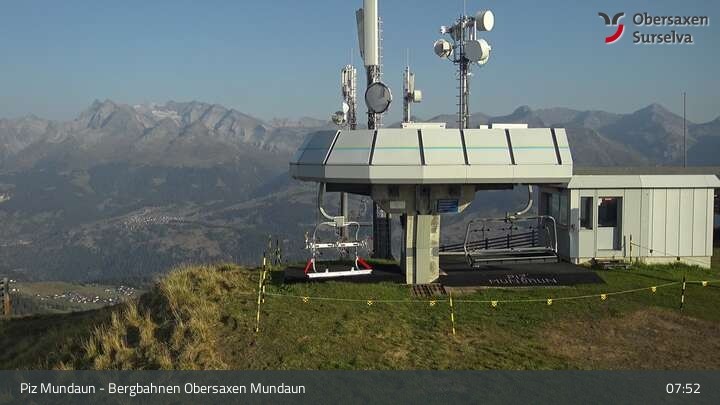 Archiv Foto Webcam Piz Mundaun, Obersaxen Val Lumnezia