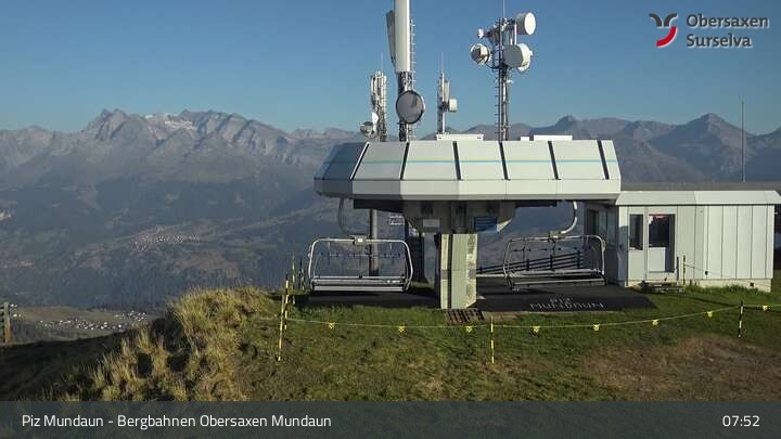 Archiv Foto Webcam Piz Mundaun, Obersaxen Val Lumnezia