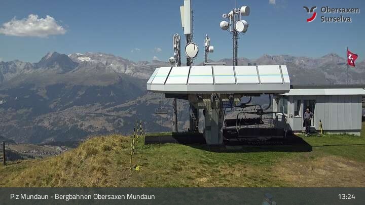 Archiv Foto Webcam Piz Mundaun, Obersaxen Val Lumnezia