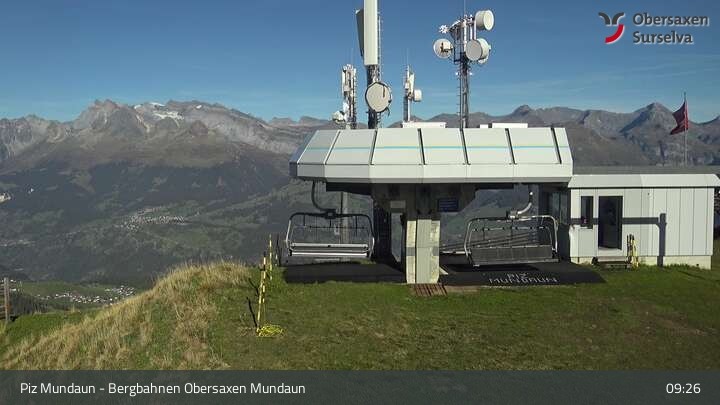 Archiv Foto Webcam Piz Mundaun, Obersaxen Val Lumnezia