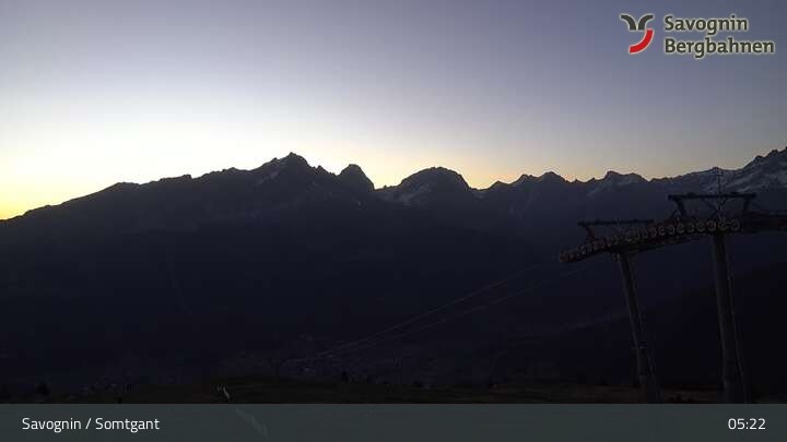 Archiv Foto Webcam Panoramabahn, Savognin in Graubünden