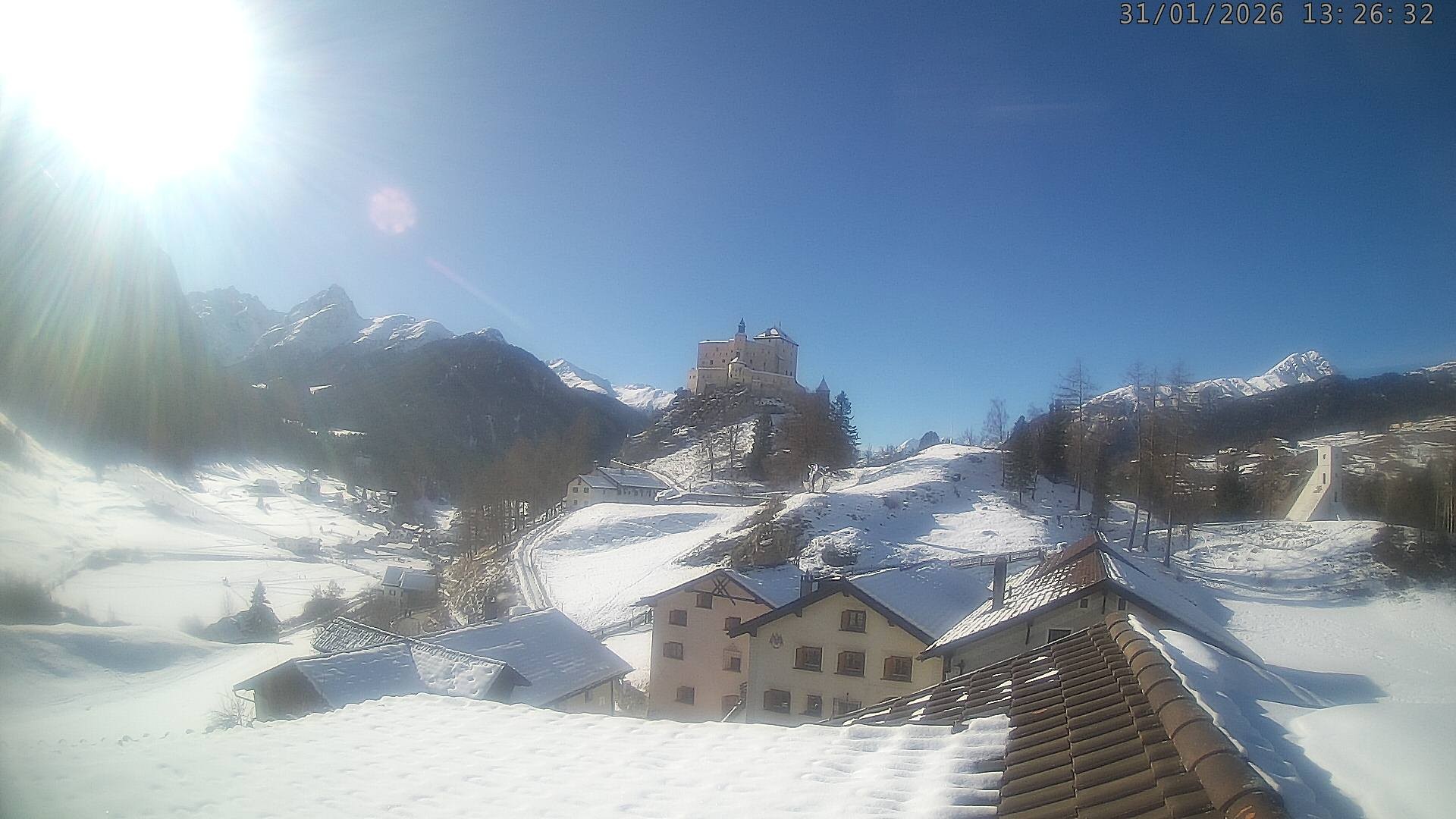 Archiv Foto Webcam Schloss Tarasp, Graubünden