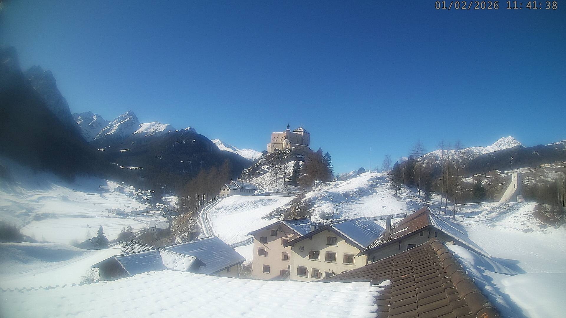 Archiv Foto Webcam Schloss Tarasp, Graubünden