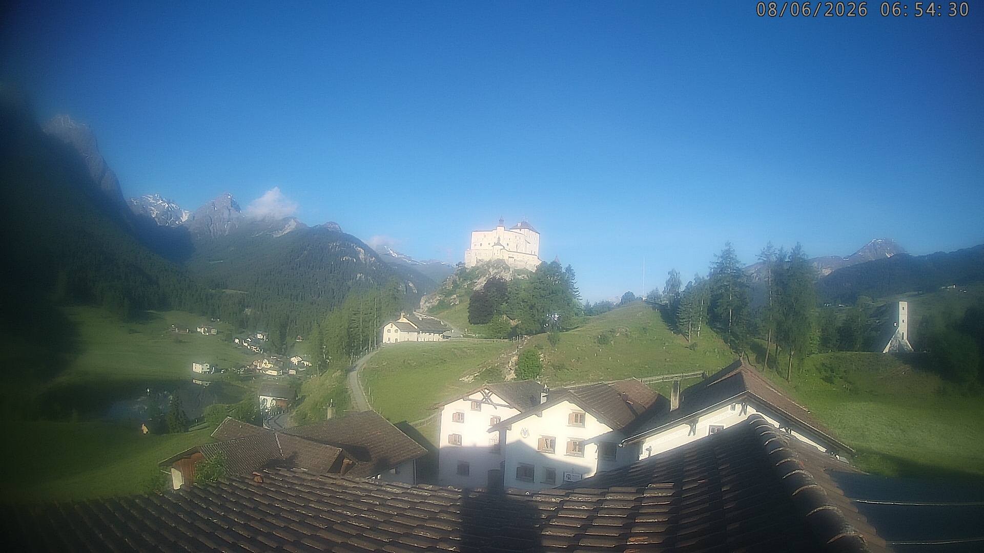 Archived image Webcam Tarasp Castle, Grisons