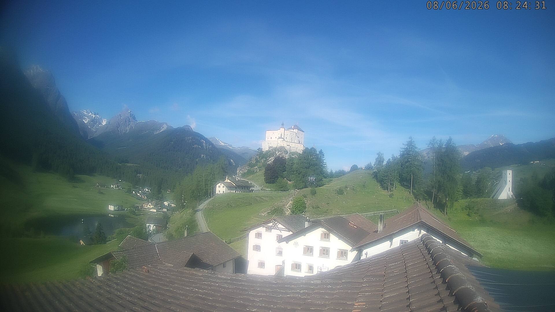 Archived image Webcam Tarasp Castle, Grisons