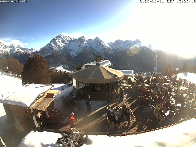Archiv Foto Webcam Scuol: Bergstation Prui, Ftan