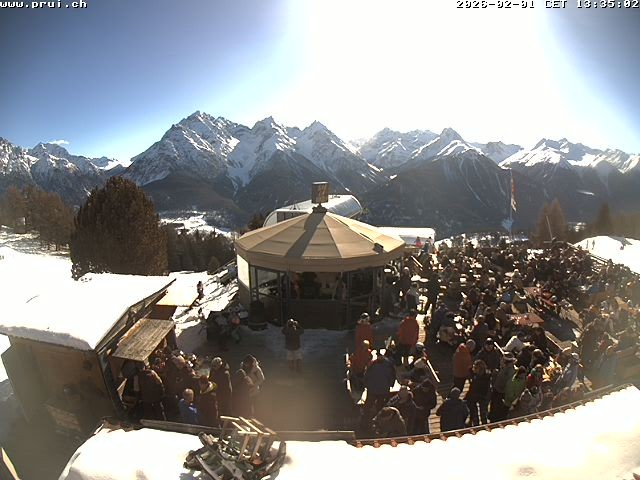 Archiv Foto Webcam Scuol: Bergstation Prui, Ftan
