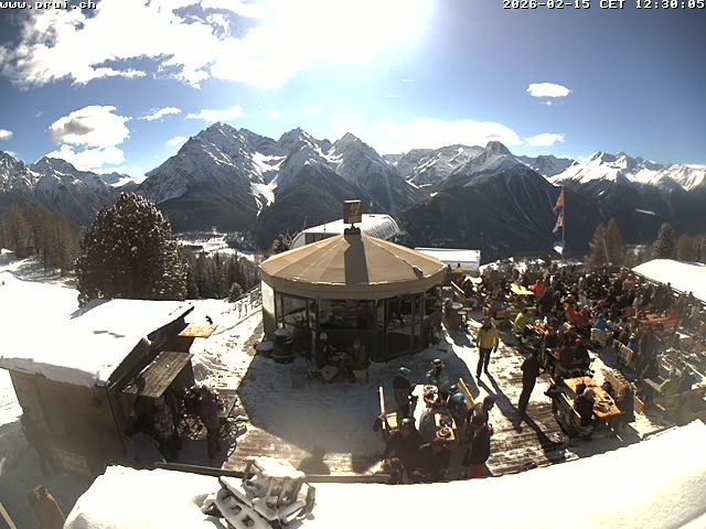 Archiv Foto Webcam Scuol: Bergstation Prui, Ftan