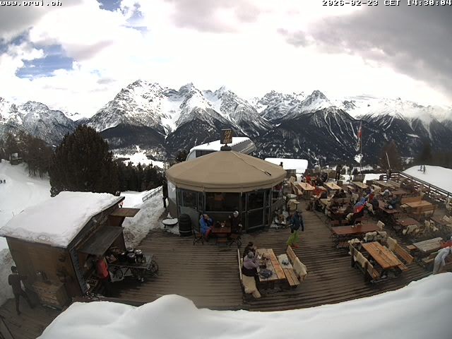 Archiv Foto Webcam Scuol: Bergstation Prui, Ftan