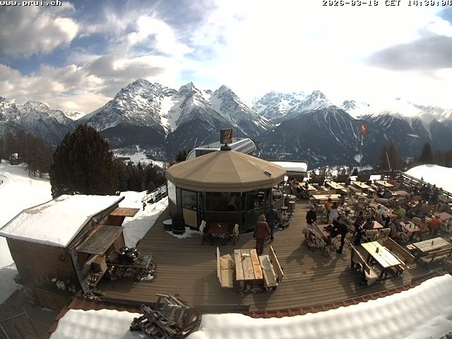 Archiv Foto Webcam Scuol: Bergstation Prui, Ftan