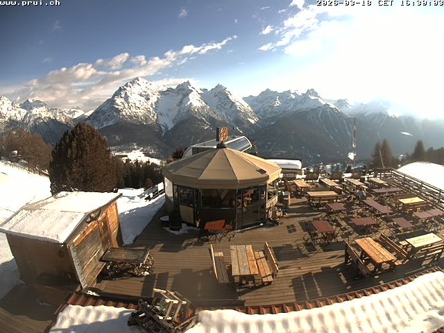 Archiv Foto Webcam Scuol: Bergstation Prui, Ftan