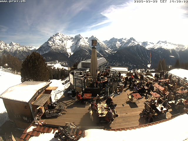 Archiv Foto Webcam Scuol: Bergstation Prui, Ftan