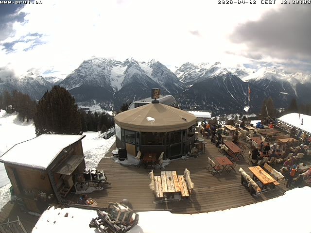 Archiv Foto Webcam Scuol: Bergstation Prui, Ftan