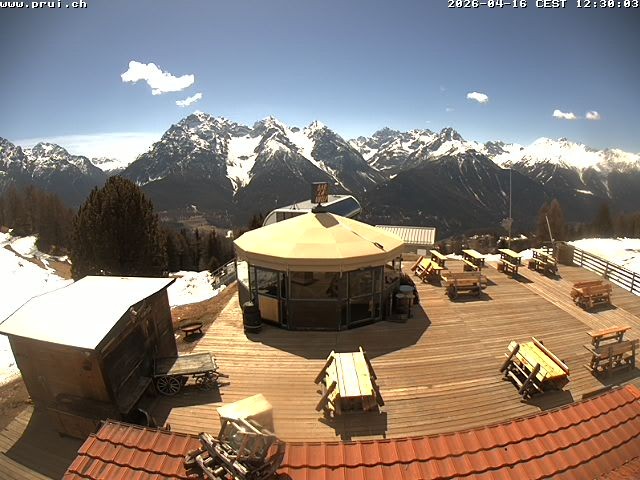 Archiv Foto Webcam Scuol: Bergstation Prui, Ftan