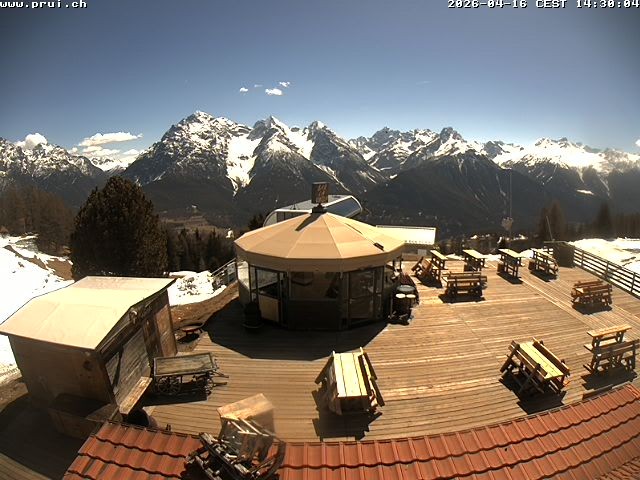 Archiv Foto Webcam Scuol: Bergstation Prui, Ftan