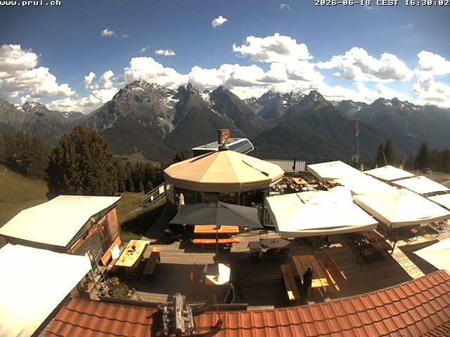 Archiv Foto Webcam Scuol: Bergstation Prui, Ftan
